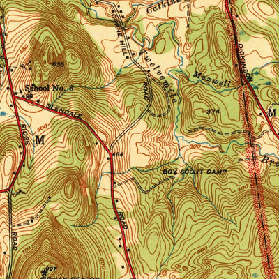United States Geological Survey Ludlow, MA (1939, 31680-Scale) digital map