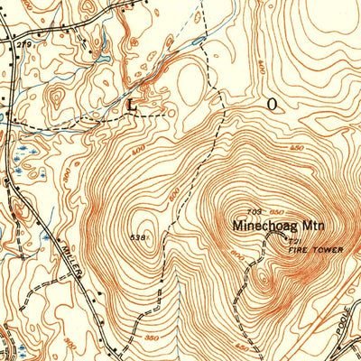 United States Geological Survey Ludlow, MA (1944, 31680-Scale) digital map