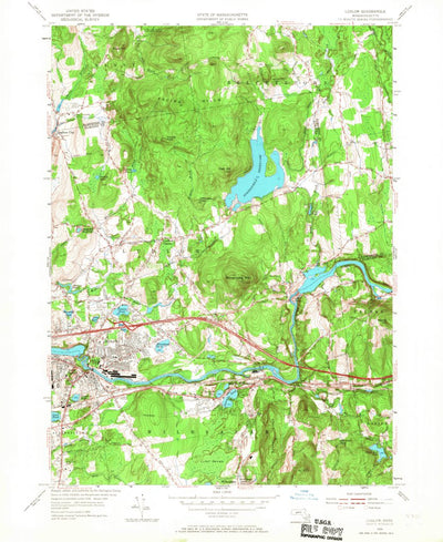 United States Geological Survey Ludlow, MA (1954, 24000-Scale) digital map