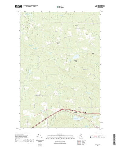 United States Geological Survey Ludlow, ME (2021, 24000-Scale) digital map