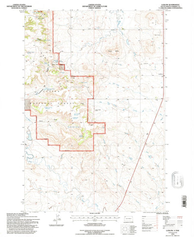 United States Geological Survey Ludlow, SD (1993, 24000-Scale) digital map