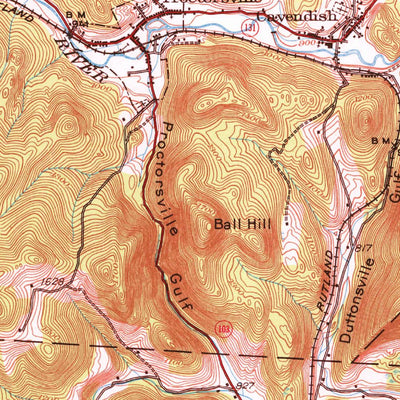 United States Geological Survey Ludlow, VT (1929, 62500-Scale) digital map