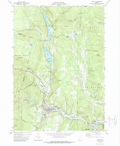 United States Geological Survey Ludlow, VT (1971, 24000-Scale) digital map