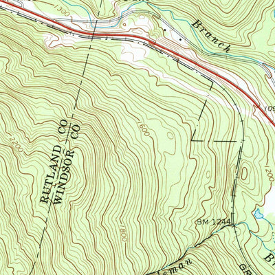 United States Geological Survey Ludlow, VT (1971, 24000-Scale) digital map