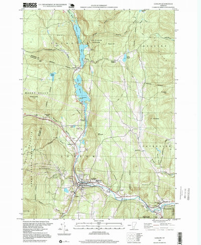 United States Geological Survey Ludlow, VT (1997, 24000-Scale) digital map