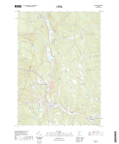 United States Geological Survey Ludlow, VT (2021, 24000-Scale) digital map
