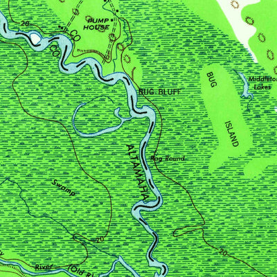 United States Geological Survey Ludowici, GA (1943, 62500-Scale) digital map