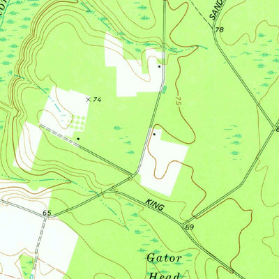 United States Geological Survey Ludowici, GA (1978, 24000-Scale) digital map
