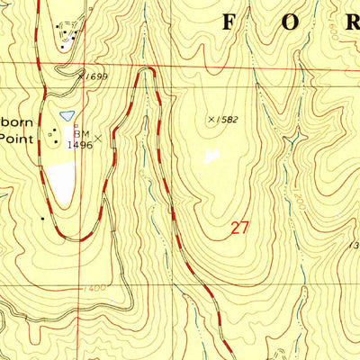 United States Geological Survey Ludwig, AR (1980, 24000-Scale) digital map