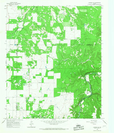 United States Geological Survey Lueders NE, TX (1965, 24000-Scale) digital map