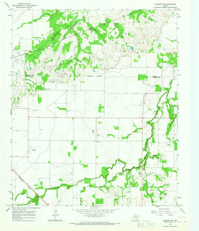United States Geological Survey Lueders NW, TX (1965, 24000-Scale) digital map