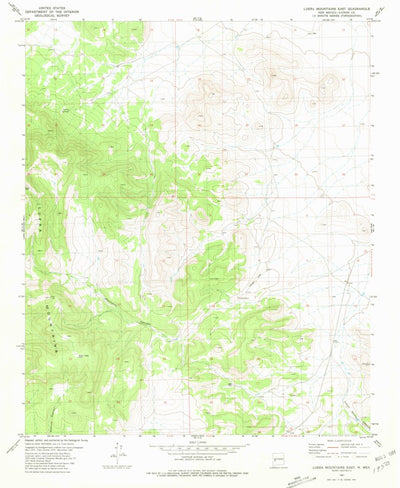 United States Geological Survey Luera Mountains East, NM (1981, 24000-Scale) digital map