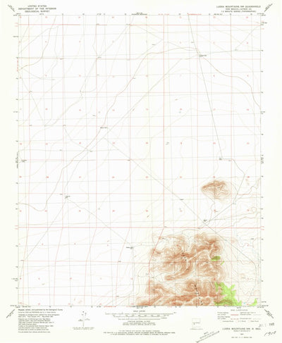 United States Geological Survey Luera Mountains NW, NM (1981, 24000-Scale) digital map