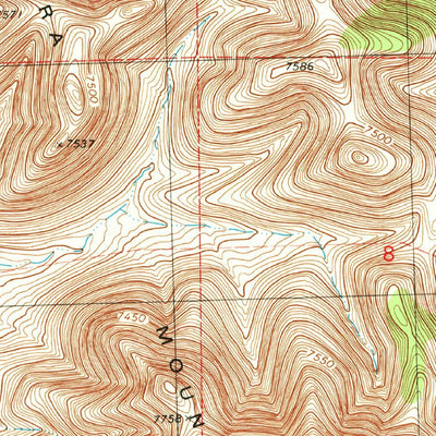 United States Geological Survey Luera Mountains NW, NM (1981, 24000-Scale) digital map