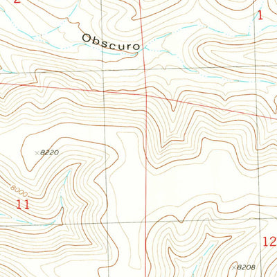 United States Geological Survey Luera Mountains West, NM (1981, 24000-Scale) digital map