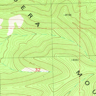 United States Geological Survey Luera Mountains West, NM (1981, 24000-Scale) digital map