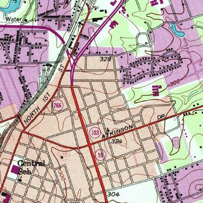 United States Geological Survey Lufkin, TX (1949, 24000-Scale) digital map