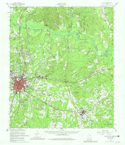 United States Geological Survey Lufkin, TX (1949, 62500-Scale) digital map