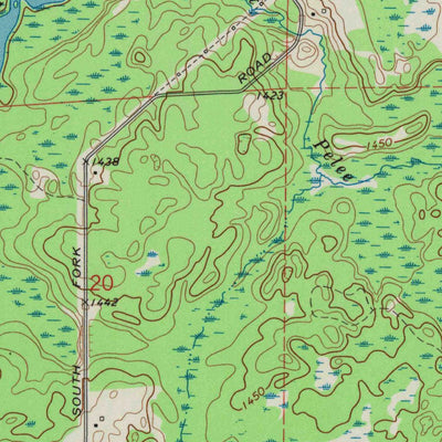 United States Geological Survey Lugerville, WI (1970, 24000-Scale) digital map