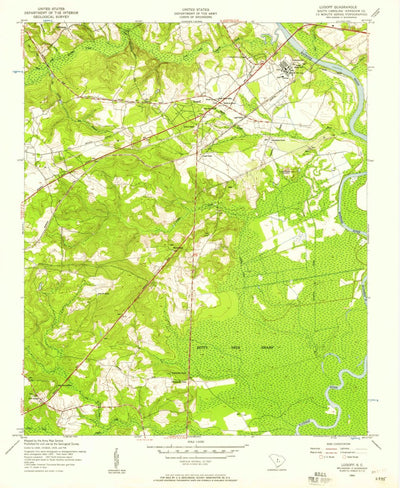 United States Geological Survey Lugoff, SC (1953, 24000-Scale) digital map
