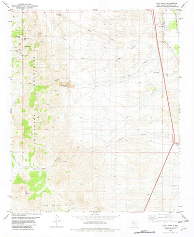United States Geological Survey Luis Lopez, NM (1982, 24000-Scale) digital map
