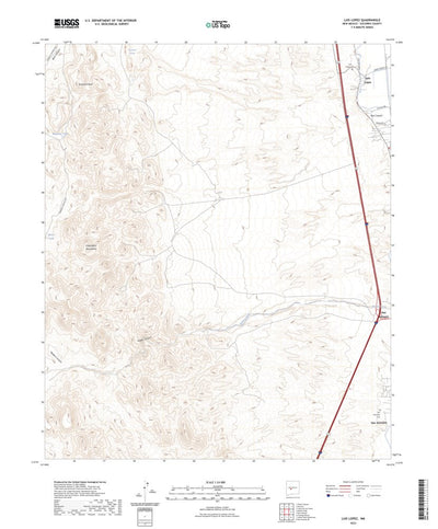 United States Geological Survey Luis Lopez, NM (2023, 24000-Scale) digital map