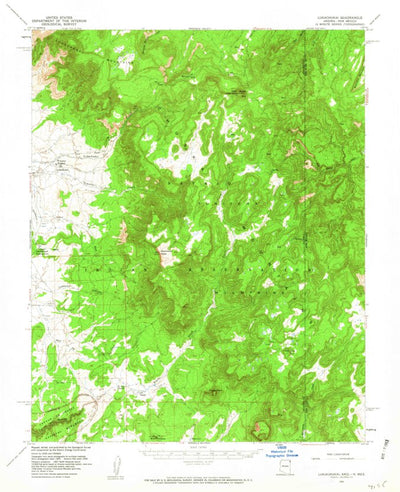 United States Geological Survey Lukachukai, AZ-NM (1955, 62500-Scale) digital map