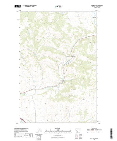 United States Geological Survey Luke Mountain, MT (2020, 24000-Scale) digital map