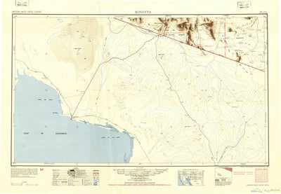 United States Geological Survey Lukeville, AZ (1954, 250000-Scale) digital map