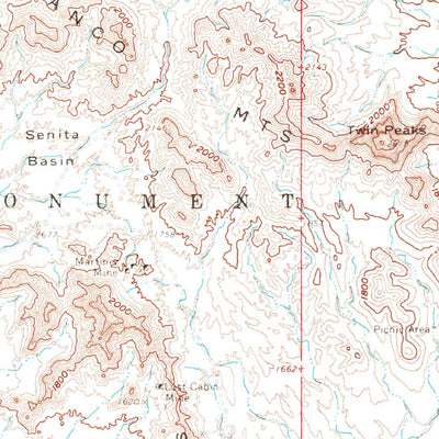 United States Geological Survey Lukeville, AZ (1963, 62500-Scale) digital map