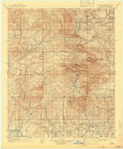United States Geological Survey Lukfata, OK (1902, 125000-Scale) digital map