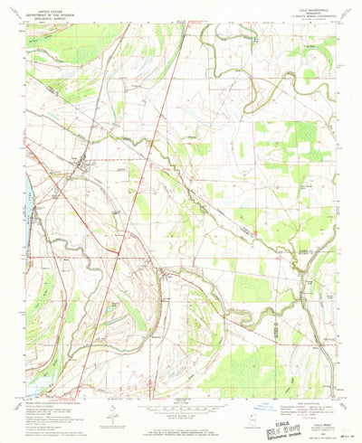 United States Geological Survey Lula, MS (1969, 24000-Scale) digital map