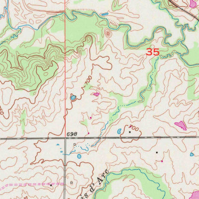 United States Geological Survey Lula, OK (1958, 24000-Scale) digital map