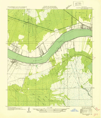 United States Geological Survey Luling, LA (1932, 31680-Scale) digital map