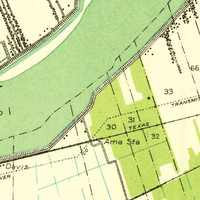 United States Geological Survey Luling, LA (1932, 31680-Scale) digital map