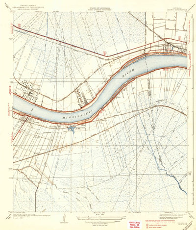 United States Geological Survey Luling, LA (1938, 31680-Scale) digital map