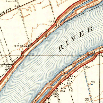 United States Geological Survey Luling, LA (1938, 31680-Scale) digital map