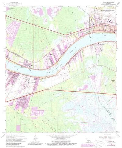 United States Geological Survey Luling, LA (1967, 24000-Scale) digital map