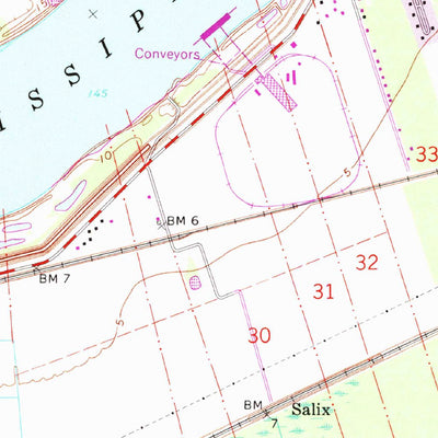United States Geological Survey Luling, LA (1967, 24000-Scale) digital map