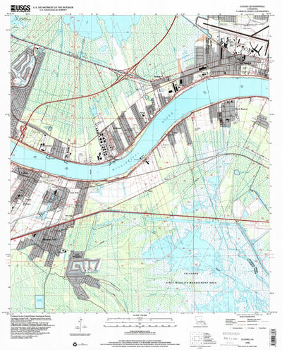 United States Geological Survey Luling, LA (1998, 24000-Scale) digital map