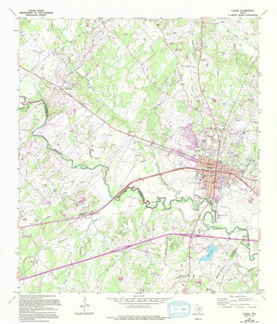 United States Geological Survey Luling, TX (1964, 24000-Scale) digital map