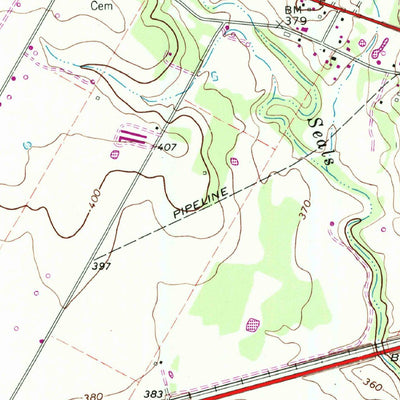 United States Geological Survey Luling, TX (1964, 24000-Scale) digital map