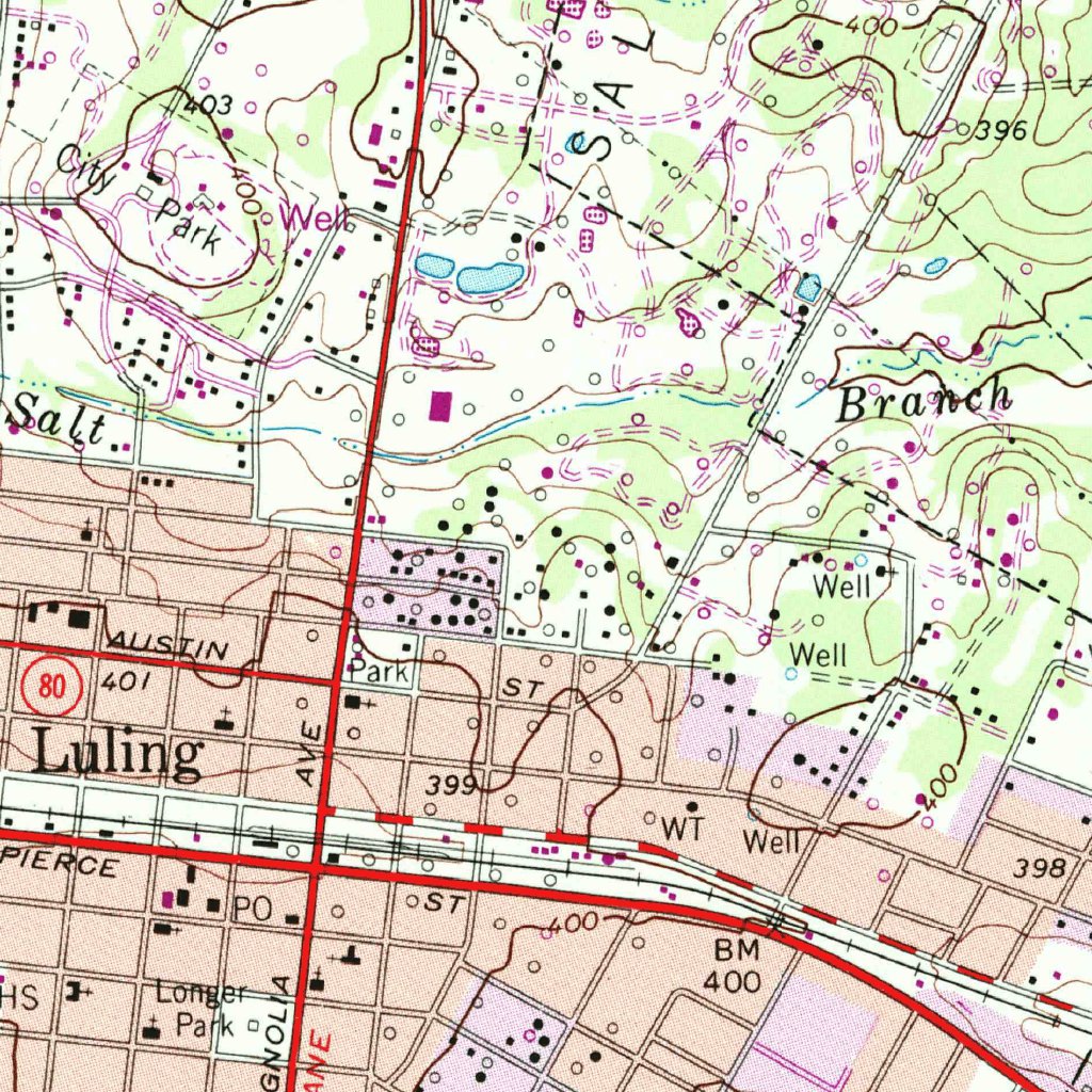 Luling, TX (1964, 24000-Scale) Map by United States Geological Survey ...