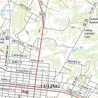 United States Geological Survey Luling, TX (2022, 24000-Scale) digital map