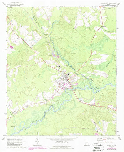 United States Geological Survey Lumber City, GA (1971, 24000-Scale) digital map