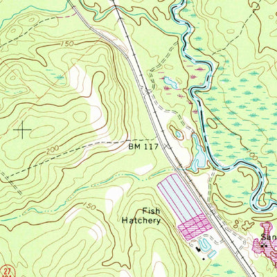 United States Geological Survey Lumber City, GA (1971, 24000-Scale) digital map