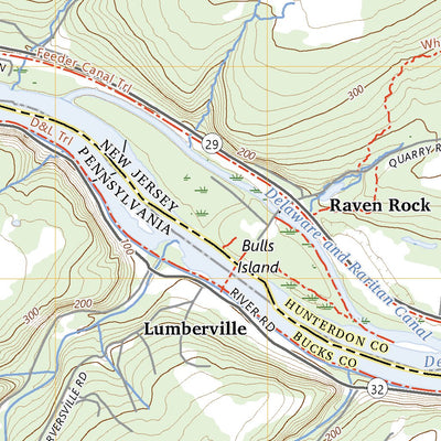 United States Geological Survey Lumberville, PA (2023, 24000-Scale) digital map