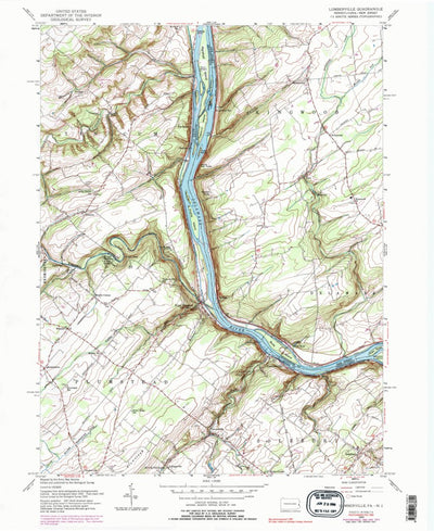 United States Geological Survey Lumberville, PA-NJ (1955, 24000-Scale) digital map