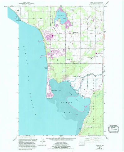 United States Geological Survey Lummi Bay, WA (1952, 24000-Scale) digital map