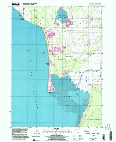United States Geological Survey Lummi Bay, WA (1997, 24000-Scale) digital map
